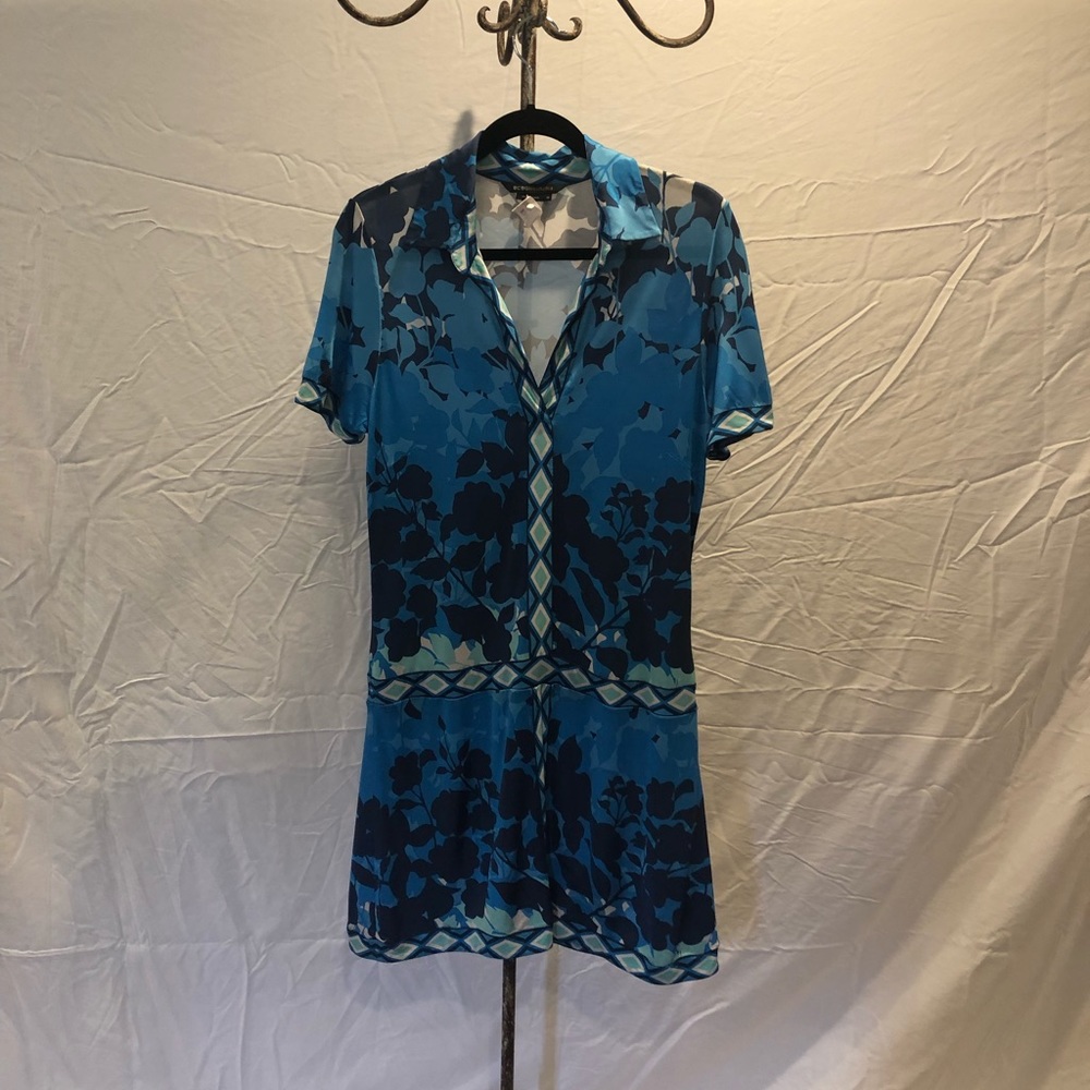 BCBG Multi-colored blue dress (M)